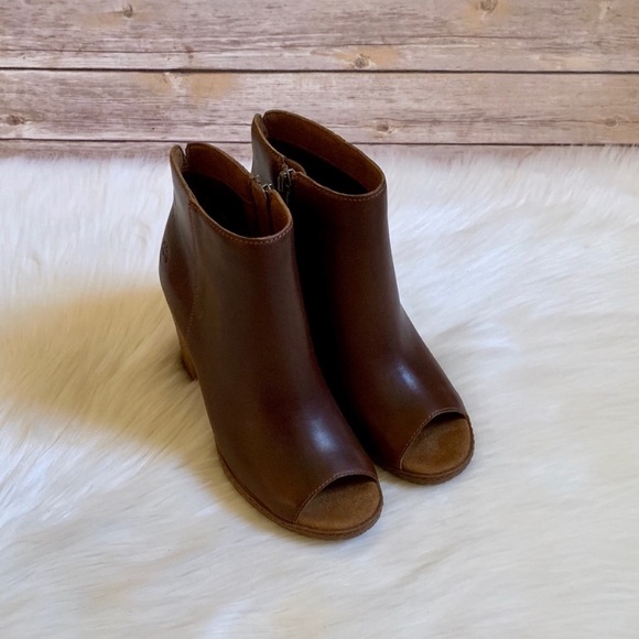 Timberland Brown Tillston Peep Toe Ankle Boot - Picture 5 of 8